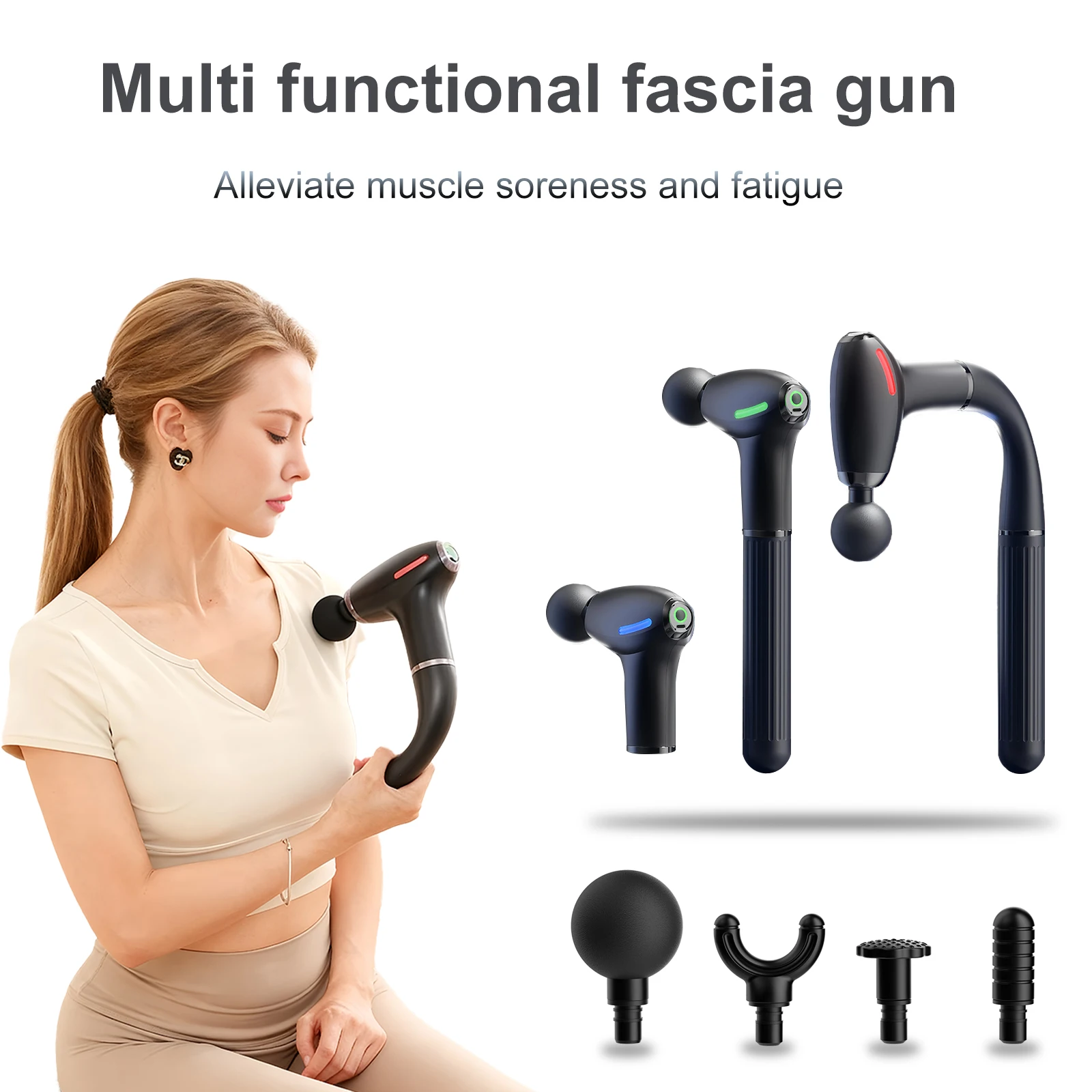 Health Wellness - Mulit functional fascia gun with Extended