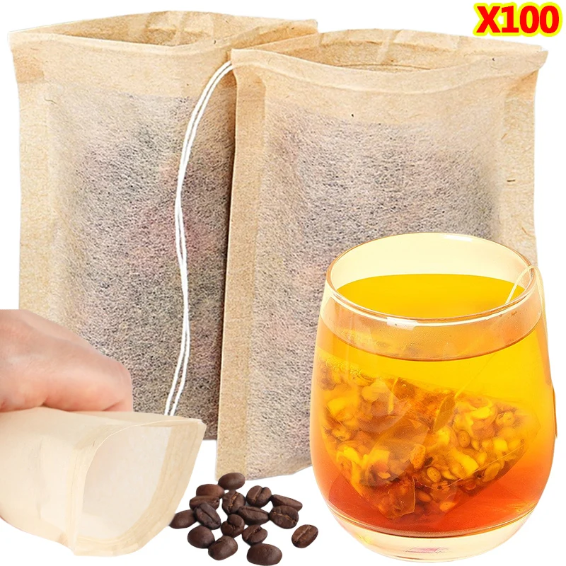 100Pcs Teabags with Drawstring - огляд і ціна Nettle Leaf Tea